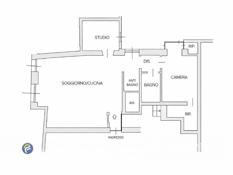 Foto 28 - Trilocale Via Campana
 
11, Varazze - planimetria 1