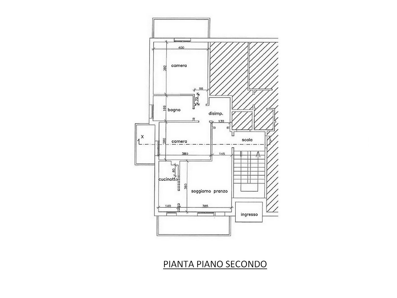 Three-room apartment via Neri da Rimini, 37, Rimini - floor plans 1