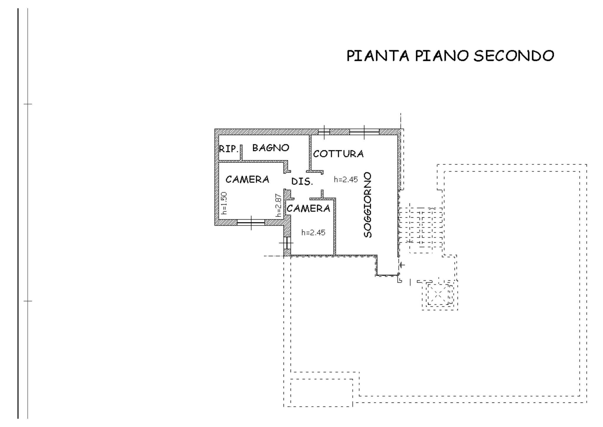 Trilocale via Monfol, 22, Sauze d'Oulx - planimetria 1