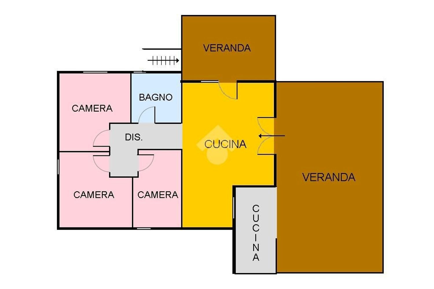 planimetria - Villa Conza, Castellammare del Golfo - floor plans 1