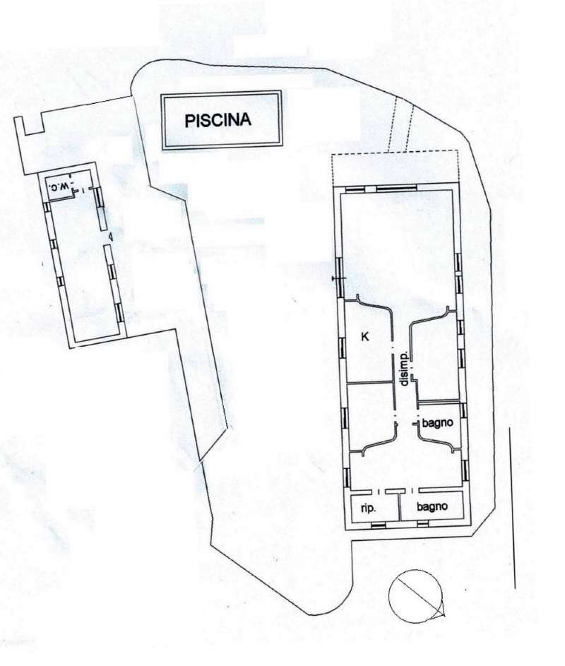 plan. catastale - Single Family Villa via trionfale, Roma - floor plans 1