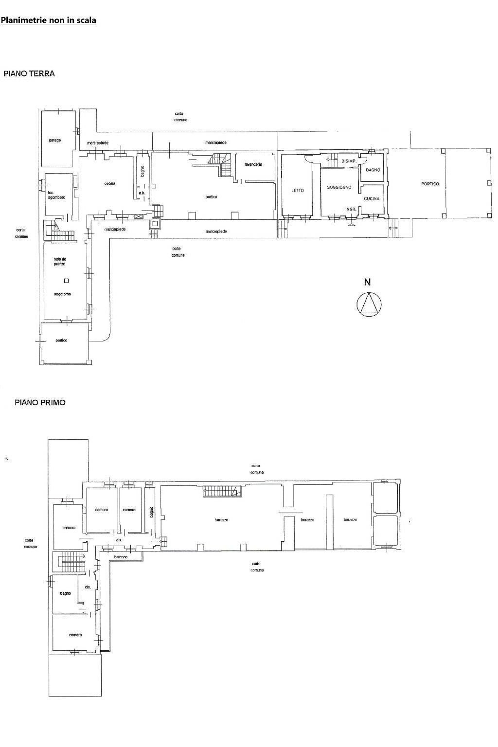 Rustico via C. Montanari, Moncalvo - planimetria 1