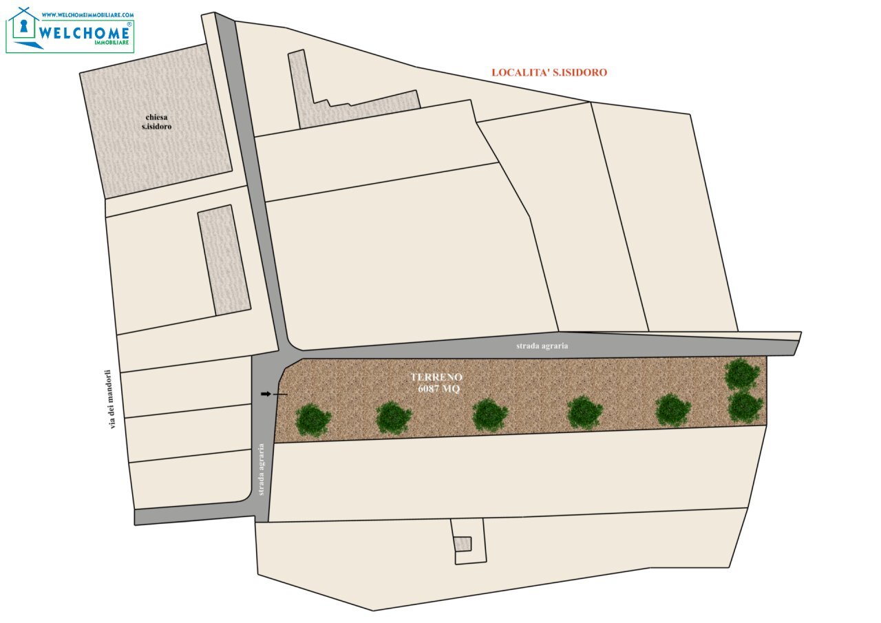 vista d\'insieme - Terreno agricolo Quartucciu - planimetria 1