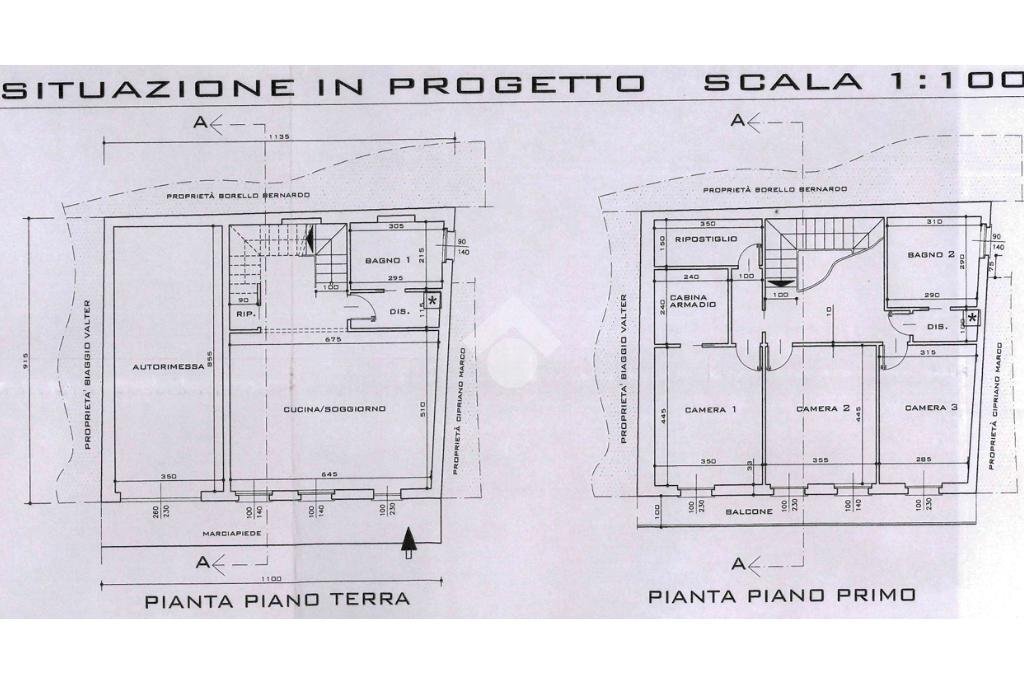 Casa semi indipendente Via Grangia, Vauda Canavese - planimetria 1