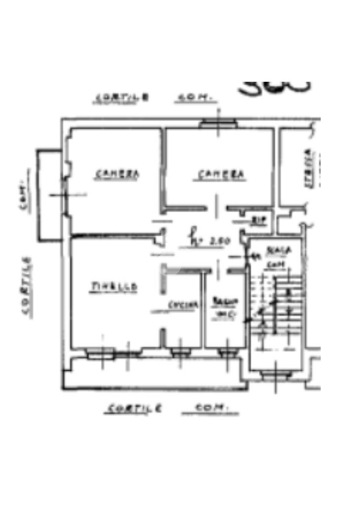 Three-room apartment Via Faletti, Nole - floor plans 1