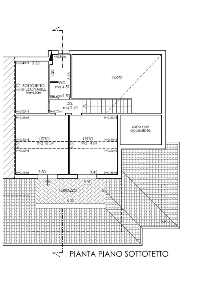 Attico Viale Gaspare Spontini, Cervia - planimetria 1