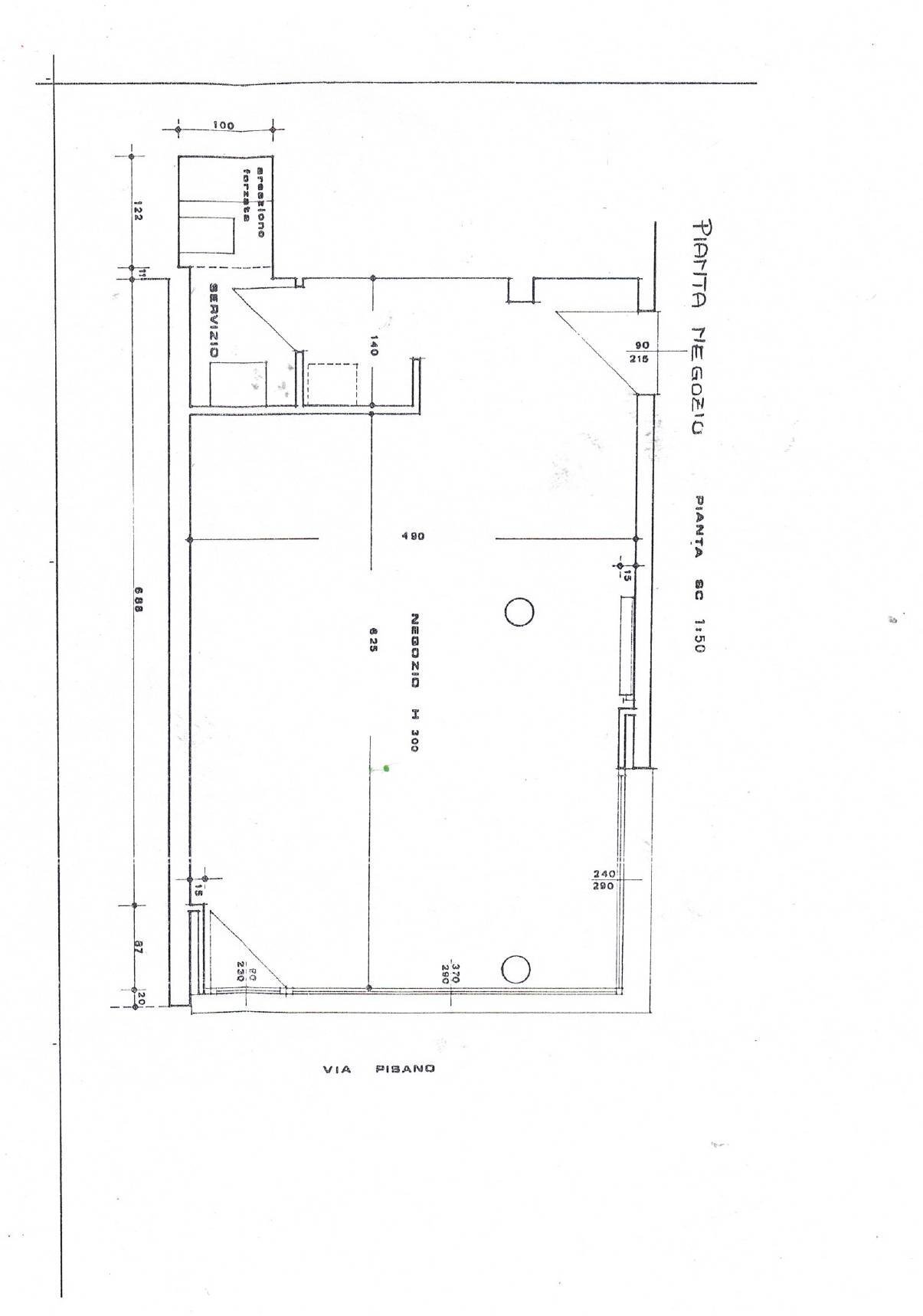 Foto 6 - Locale Commerciale Via Antonio Pisano
 
18, Verona - planimetria 1