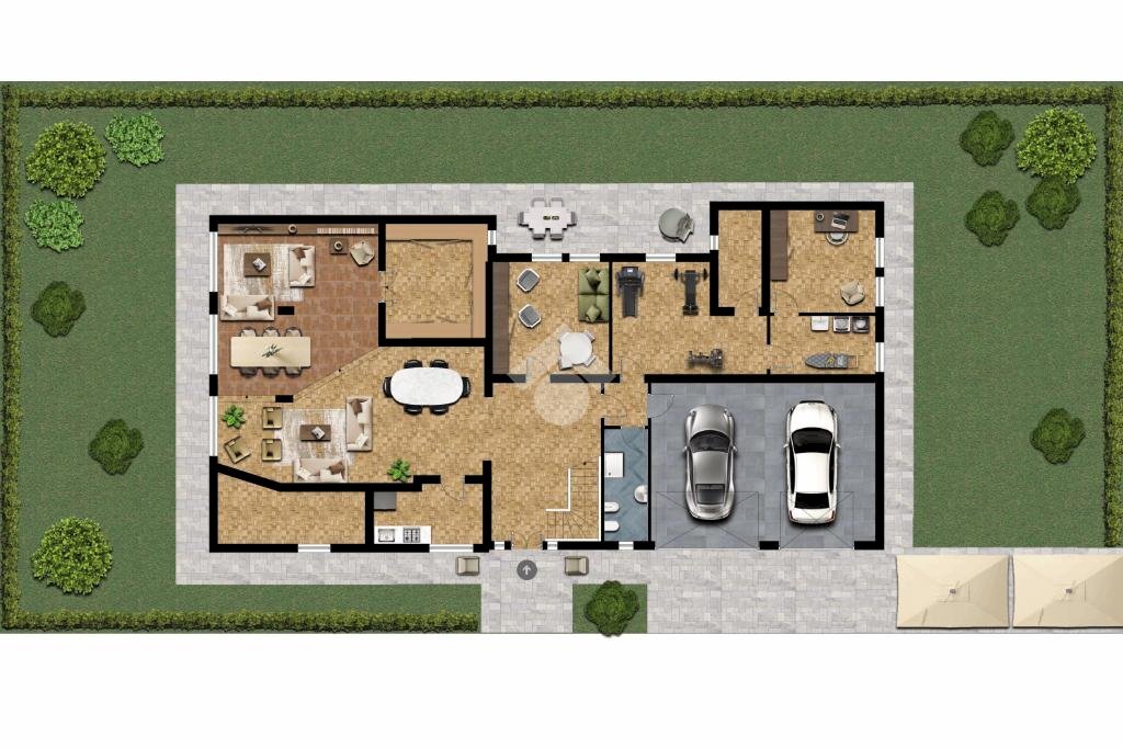 Independent house Via Camillo Benso di Cavour, Cento - floor plans 1