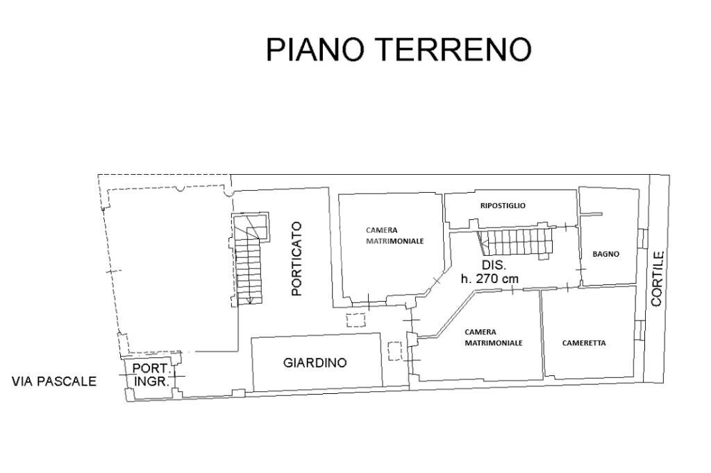 Casa indipendente Via Pascale, Trinità - planimetria 1