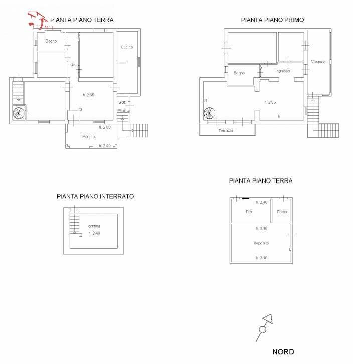 Foto 28 - Villa via vicinale dei Cavallini
 
15, Orbetello - planimetria 1