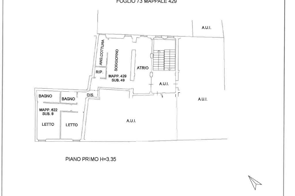 Appartamento Via Camillo Benso Cavour, Ravenna - planimetria 1