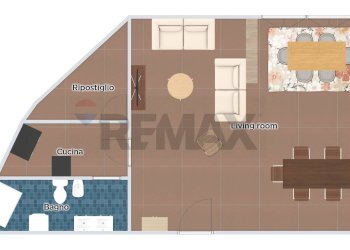 Pianta 2D - One-room apartment Artogne - photo 15