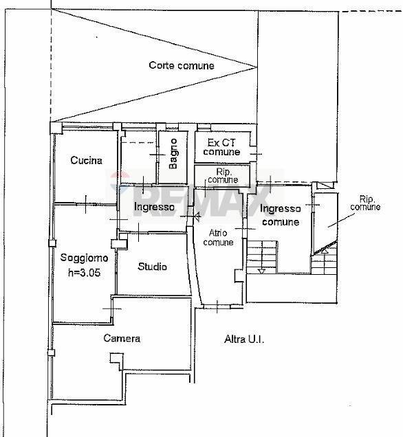 Pianta 2D - Three-room apartment Via Maggini
 
55, Ancona - floor plans 1