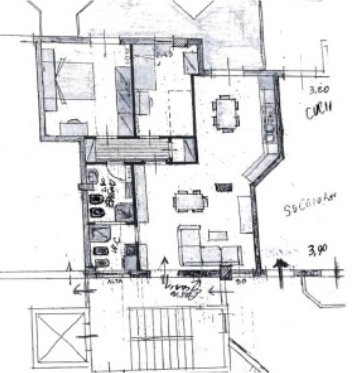 planimetria.jpeg - Trilocale Via Sacro Cuore, Modica - planimetria 1