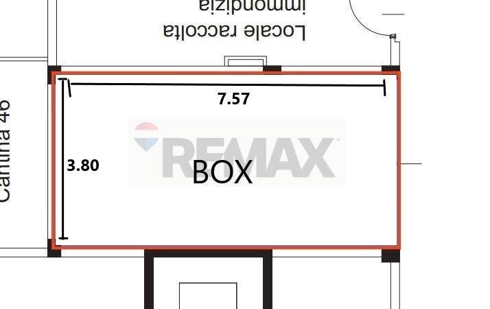 Pianta 2D - Box via Caboto, Segrate - floor plans 1