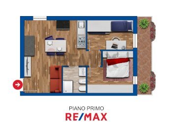 Pianta 3D - Trilocale Artogne - foto 11