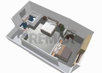 Pianta 3D - Casa semi indipendente Darfo Boario Terme - foto 24