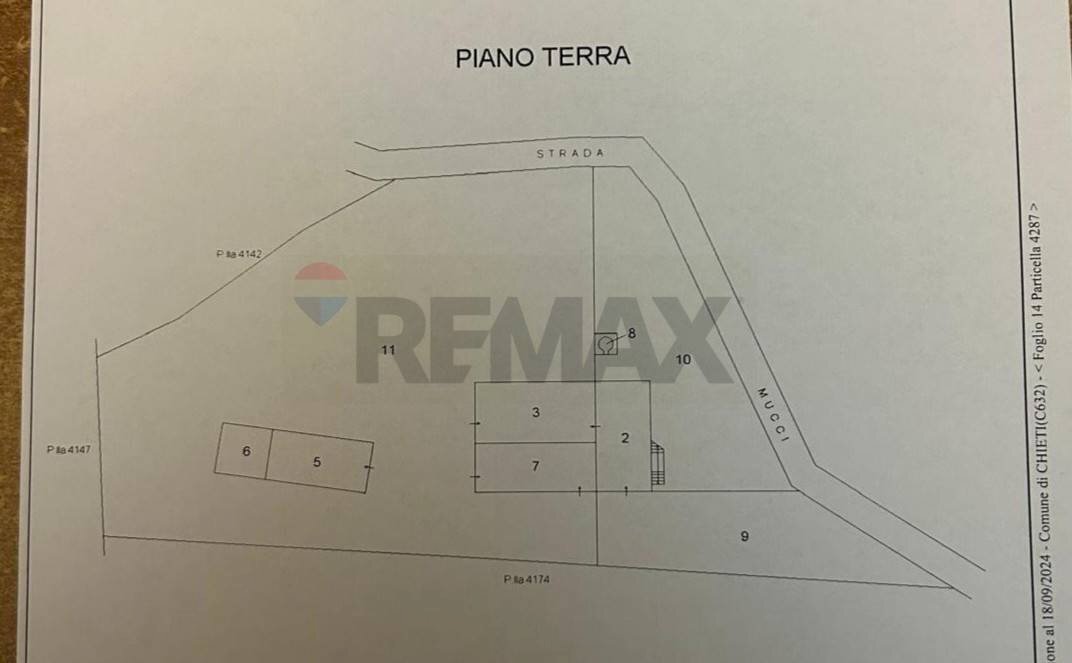 Pianta 2D - Terreno agricolo Strada Belvedere, Chieti - planimetria 1