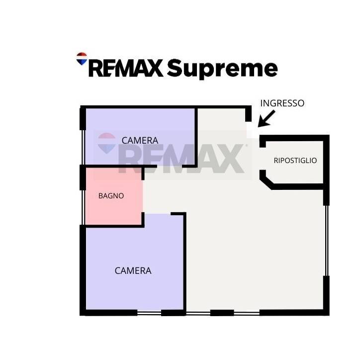 Pianta 2D - Trilocale VIA VITTORIO VENETO
 
64, Oleggio Castello - planimetria 1