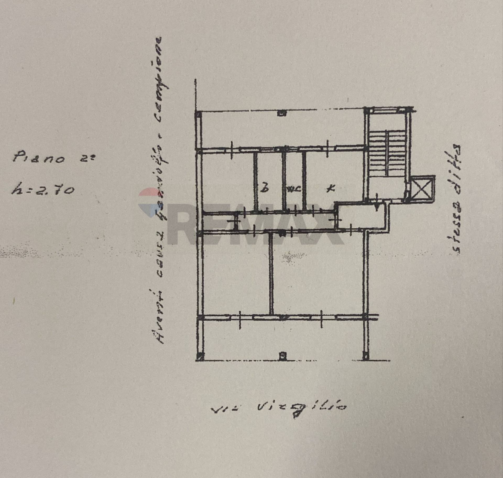 Pianta 2D - Trilocale VIA VIRGILIO
 
37, Trapani - planimetria 1