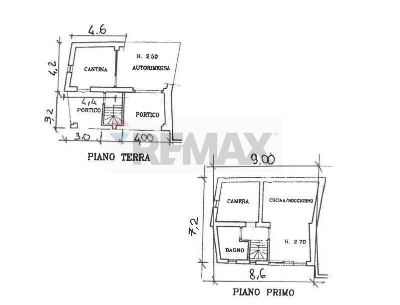 Pianta 2D - Semi-detached house Vicolo degli Orti
 
7, Varallo Pombia - floor plans 1