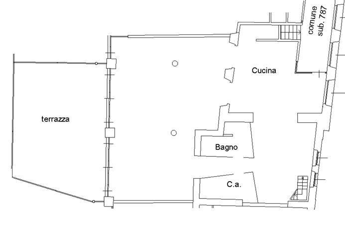 Planimetria - Loft via Gerolamo Acerbis, Alzano Lombardo - floor plans 1