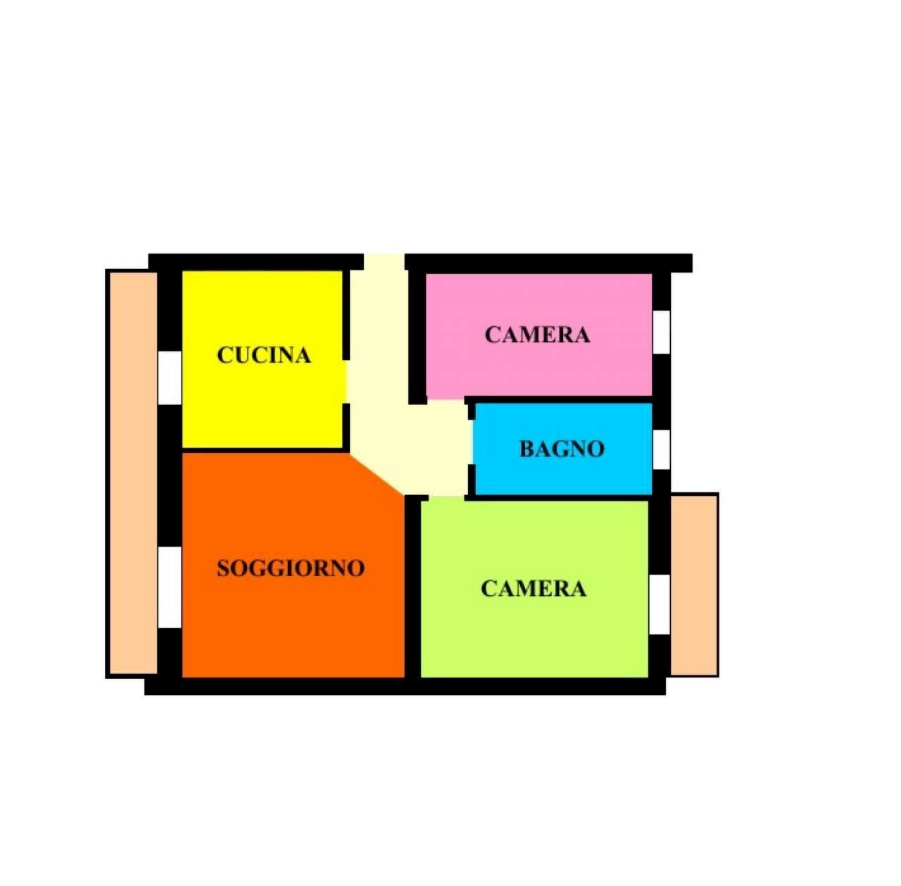 307 - Trilocale via Milano, Spino d'Adda - planimetria 1