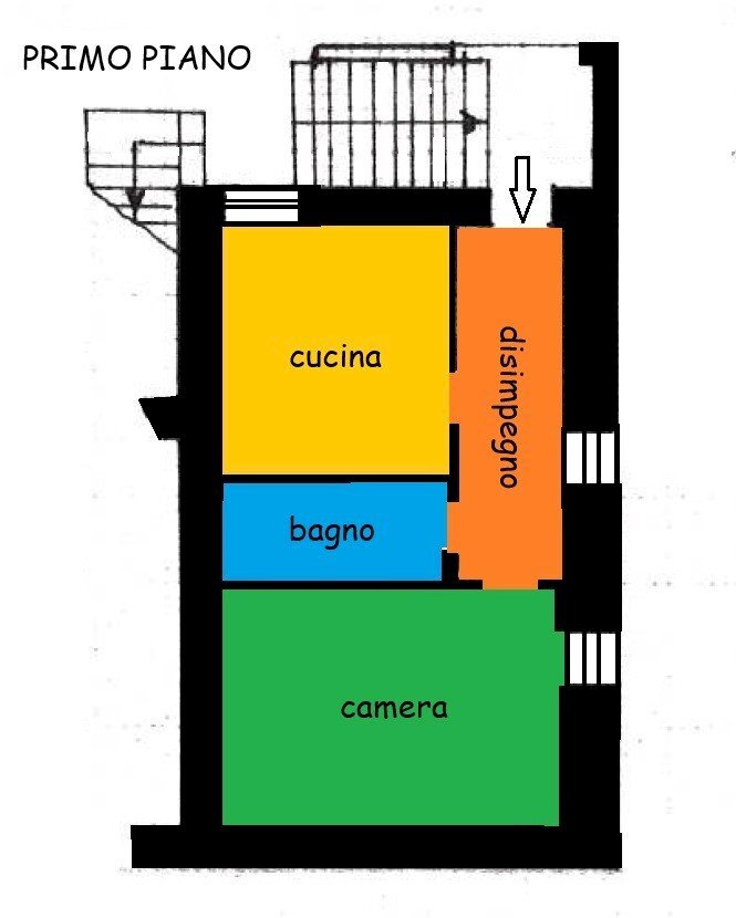 Bilocale via Golonera, 29, Roccasparvera - planimetria 1