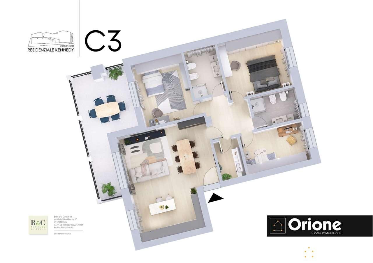 Four-room apartment Formigine - photo 3