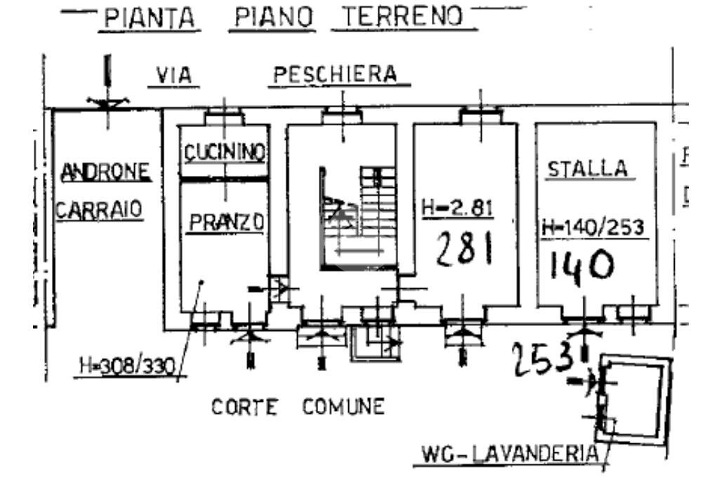 Casa semi indipendente Via Peschiera, Piossasco - planimetria 1
