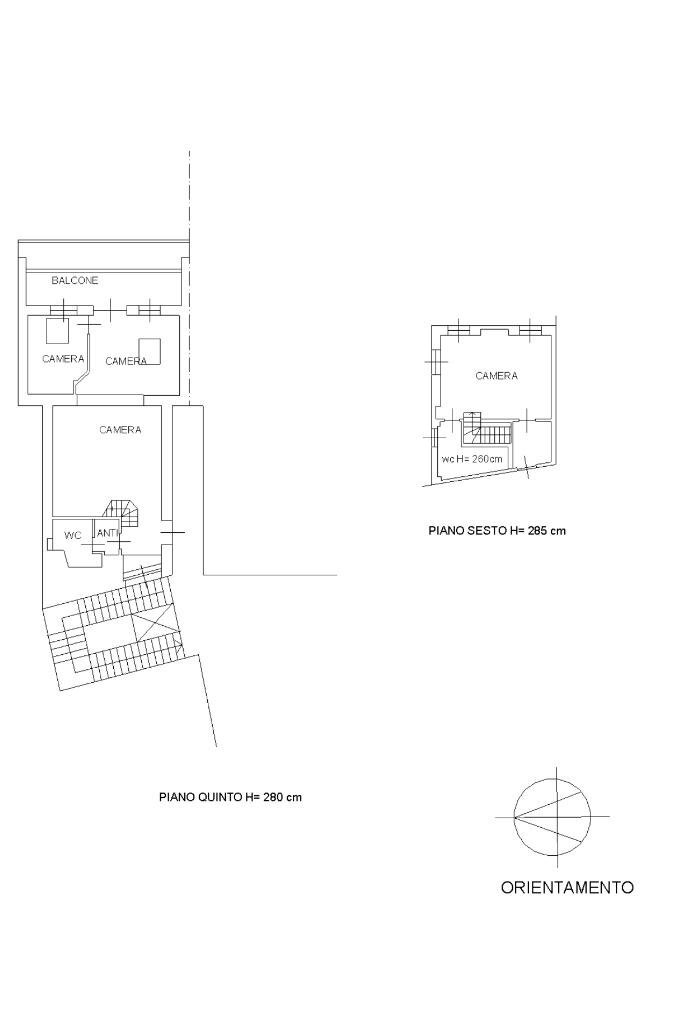 Quadrilocale Via Po, Torino (zona Centro) - planimetria 1