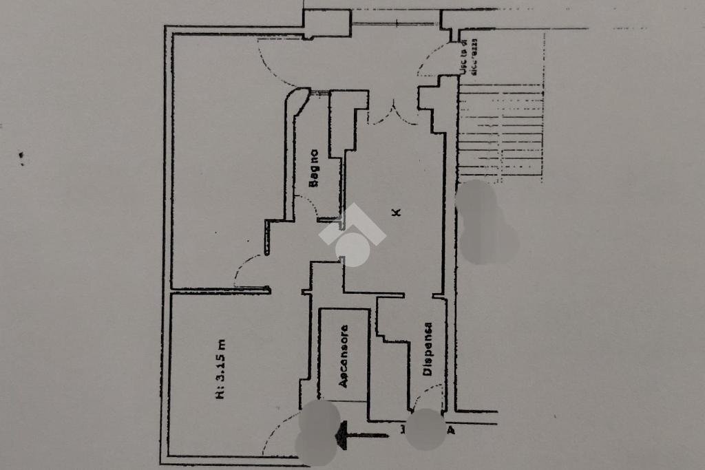 Quadrilocale piazza dante, Genova - planimetria 1