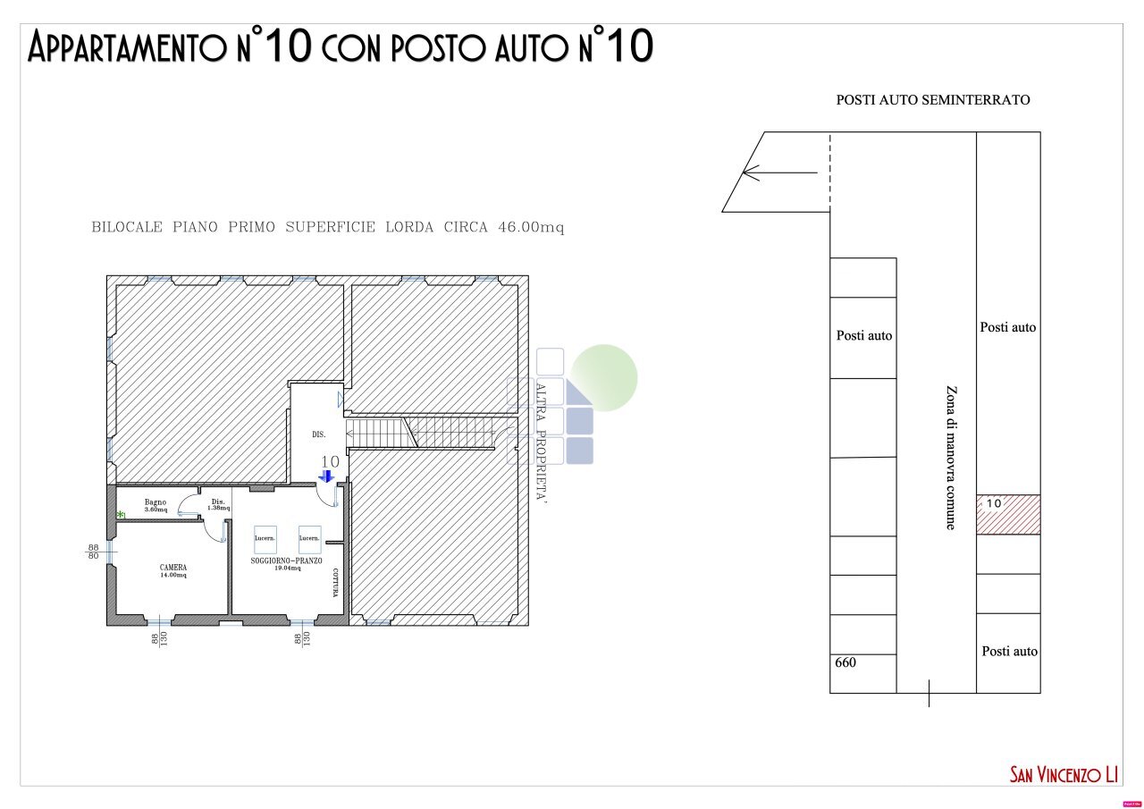 app 10 - Bilocale Via Aurelia Sud  88, San Vincenzo - planimetria 1