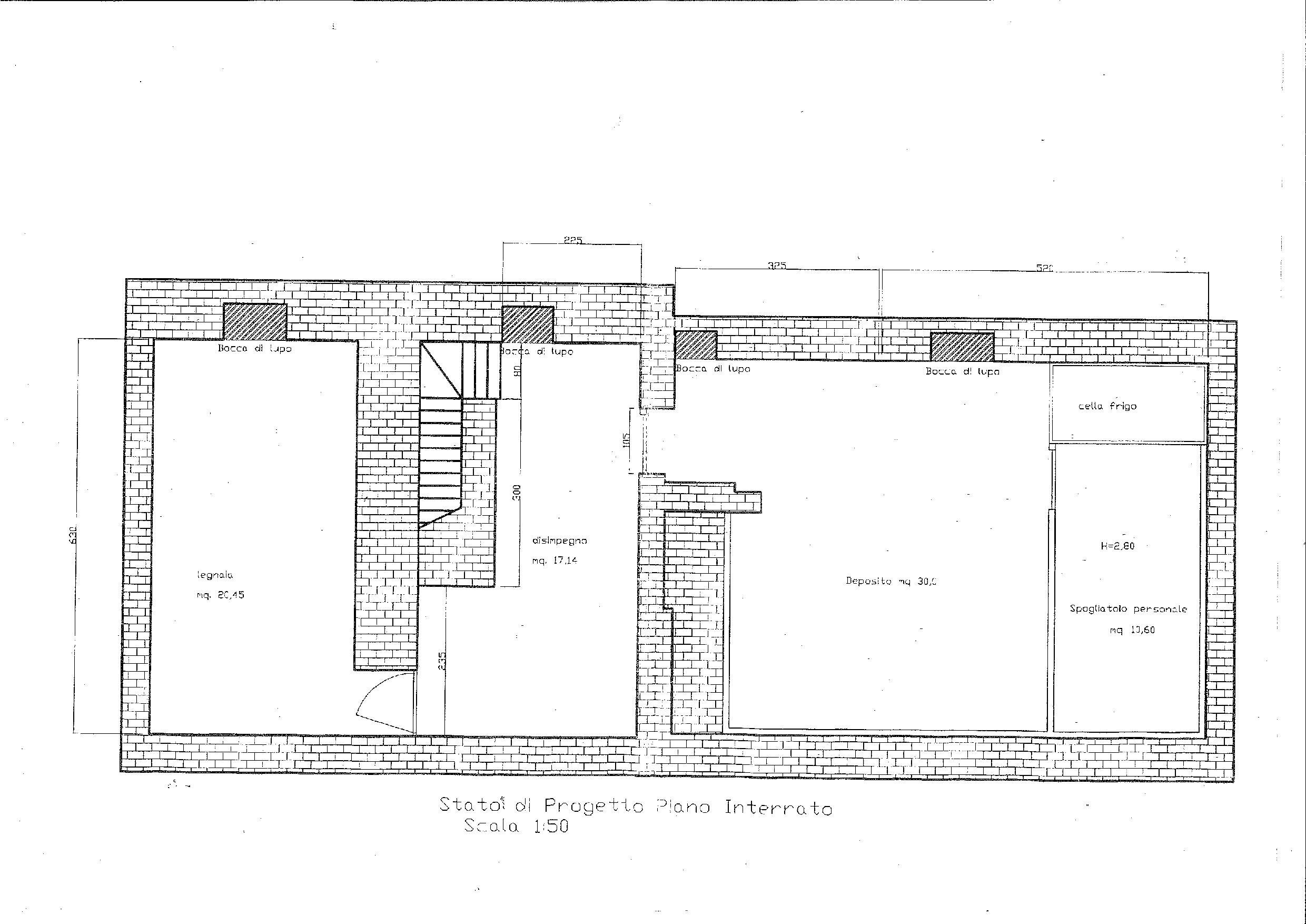 Piano Interrato - Palazzo Storico via Appia, 76, Imola - planimetria 1
