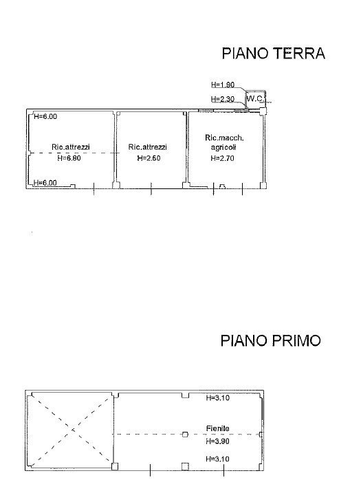 Magazzino - Agricultural land via Montanara Nord, 15, Borgo Tossignano - floor plans 1