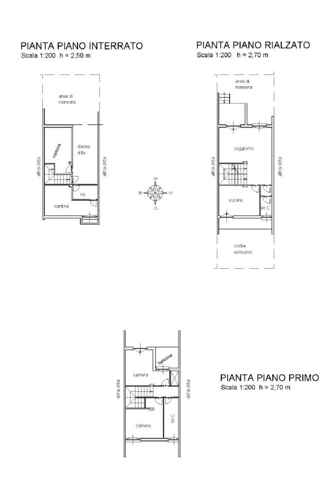 Terraced Villa Via Marco Polo, Volpiano - floor plans 1