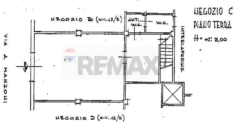 Pianta 2D - Negozio Viale Manzoni
 
12c, Pomezia - planimetria 1