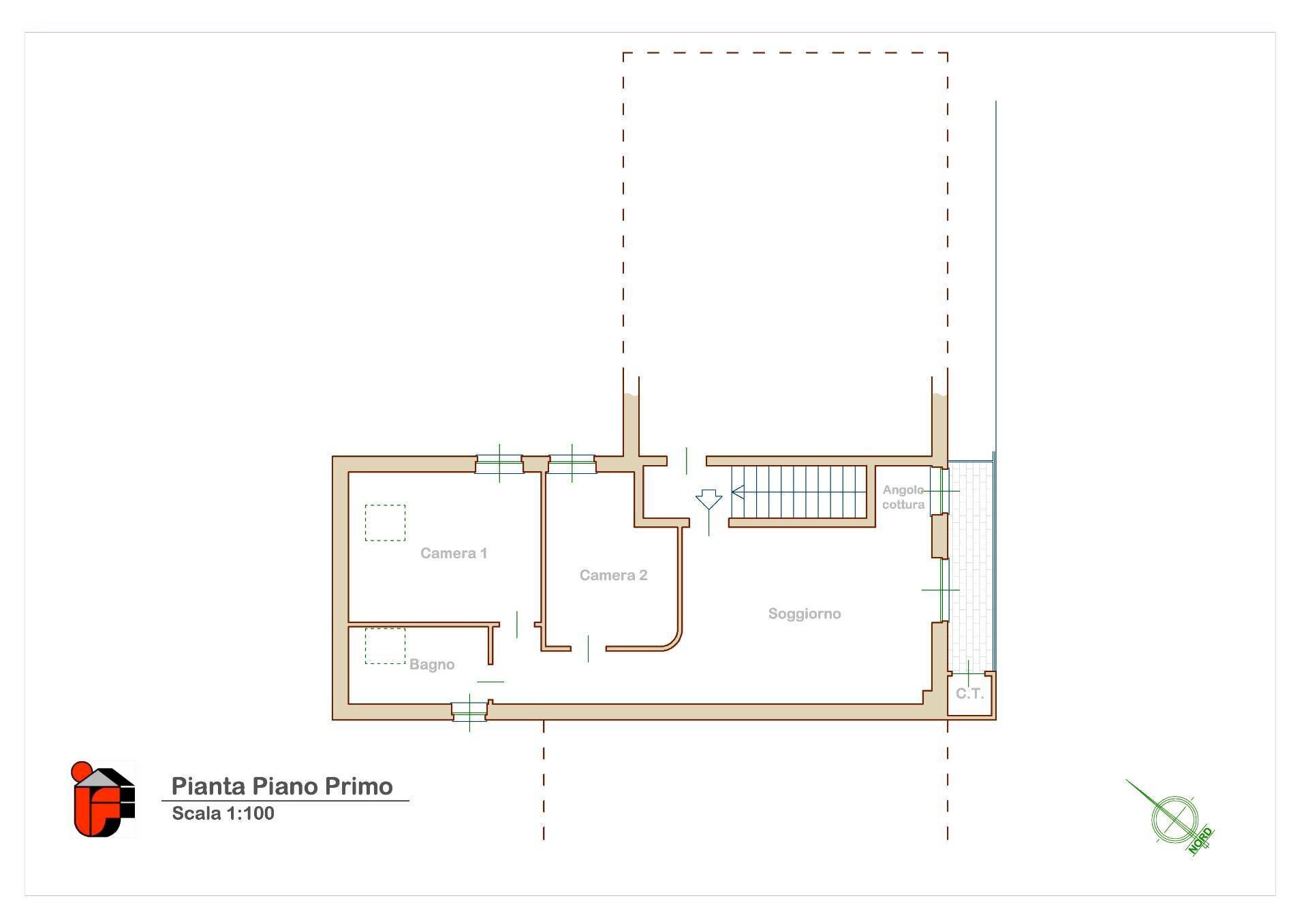 PLANIMETRIA ALLOGGIO - Trilocale Castagnole Piemonte - planimetria 1