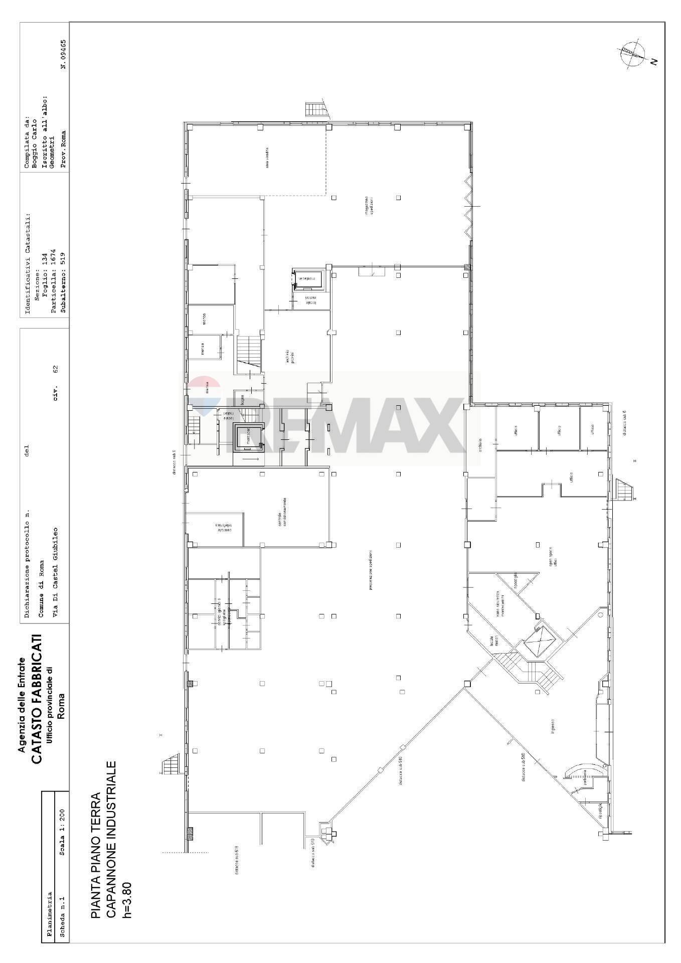 Pianta 2D - Capannone Roma - foto 2