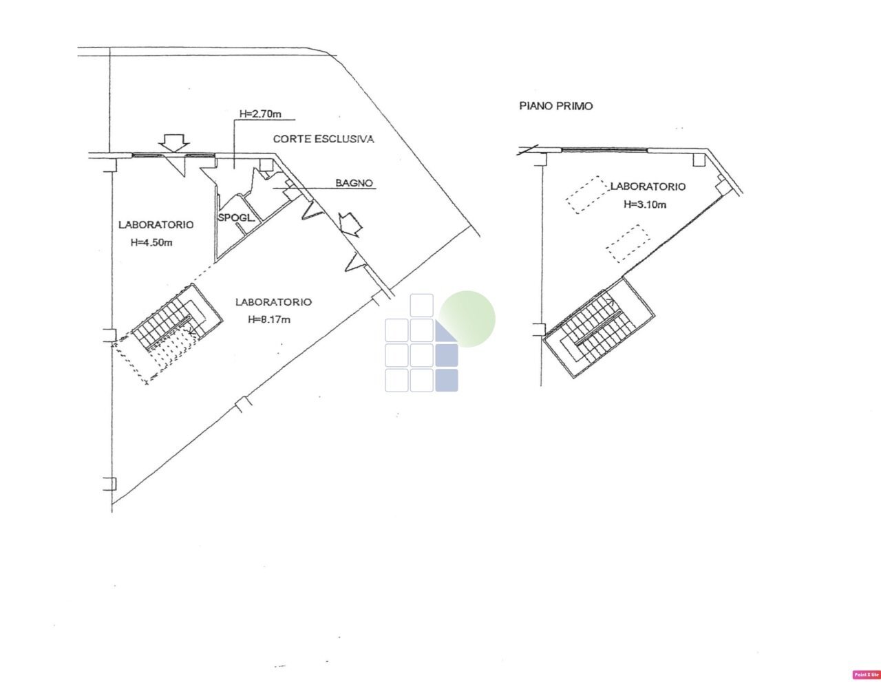 planimetria - Locale Commerciale Via Cimarosa 191, Livorno - planimetria 1