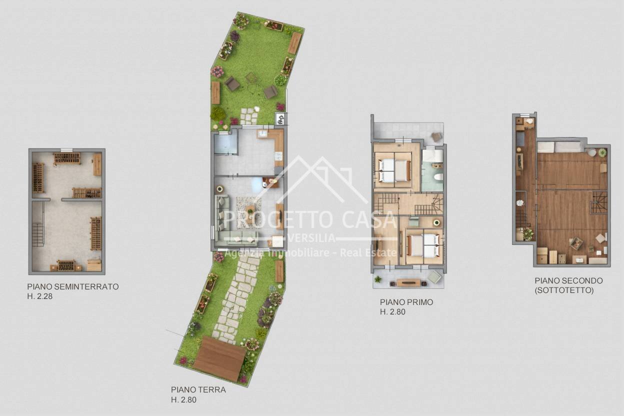 Foto 64 - Independent house VIA DELLE ACACIE, Viareggio - floor plans 1