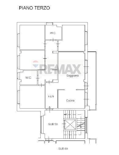 Pianta 2D - Appartamento Via dei Piceni
 
7, L'Aquila - planimetria 1