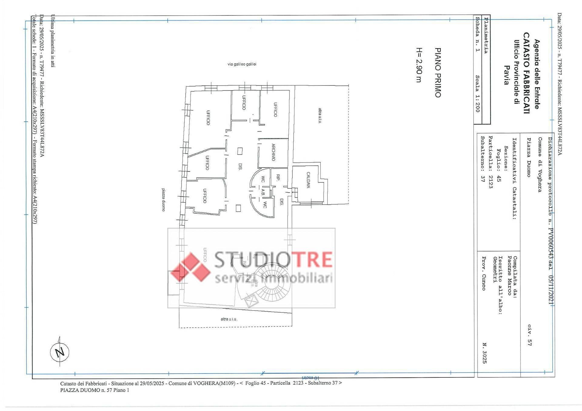 Foto 46 - Office Piazza Duomo
 
57, Voghera - floor plans 1