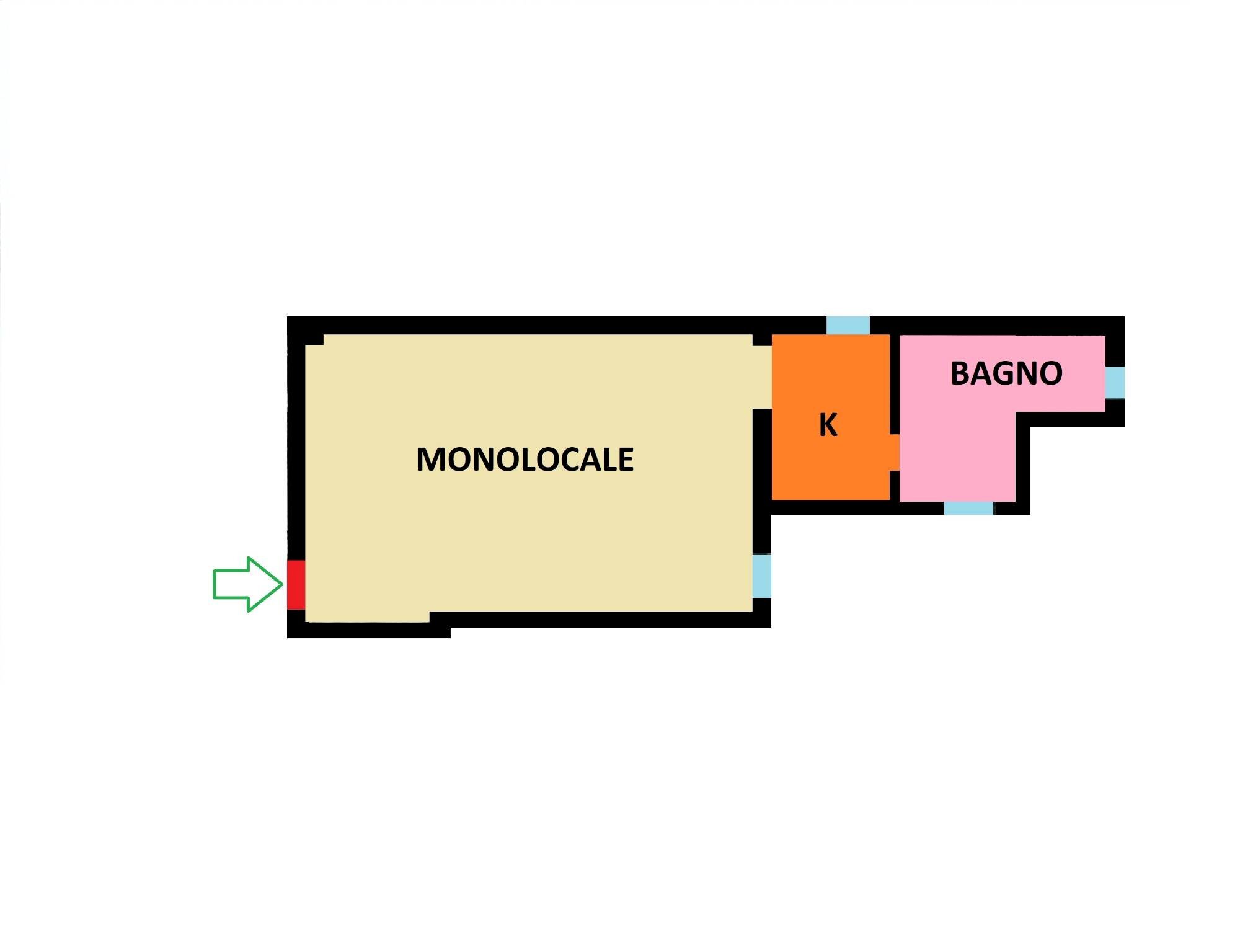 Loft via degli Angeli, Bologna (zona Centro Storico) - planimetria 1