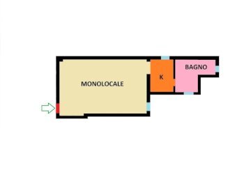 Planimetria - Loft via degli Angeli, Bologna (zona Centro Storico) - foto 8