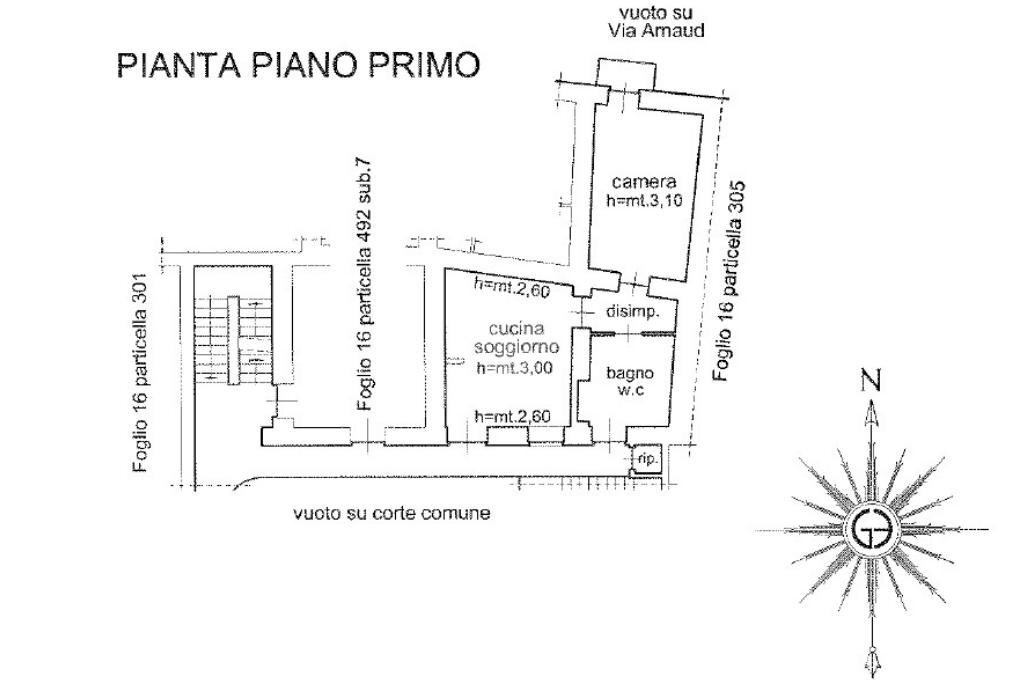 Two-room apartment Via Arnaud, Torre Pellice - floor plans 1