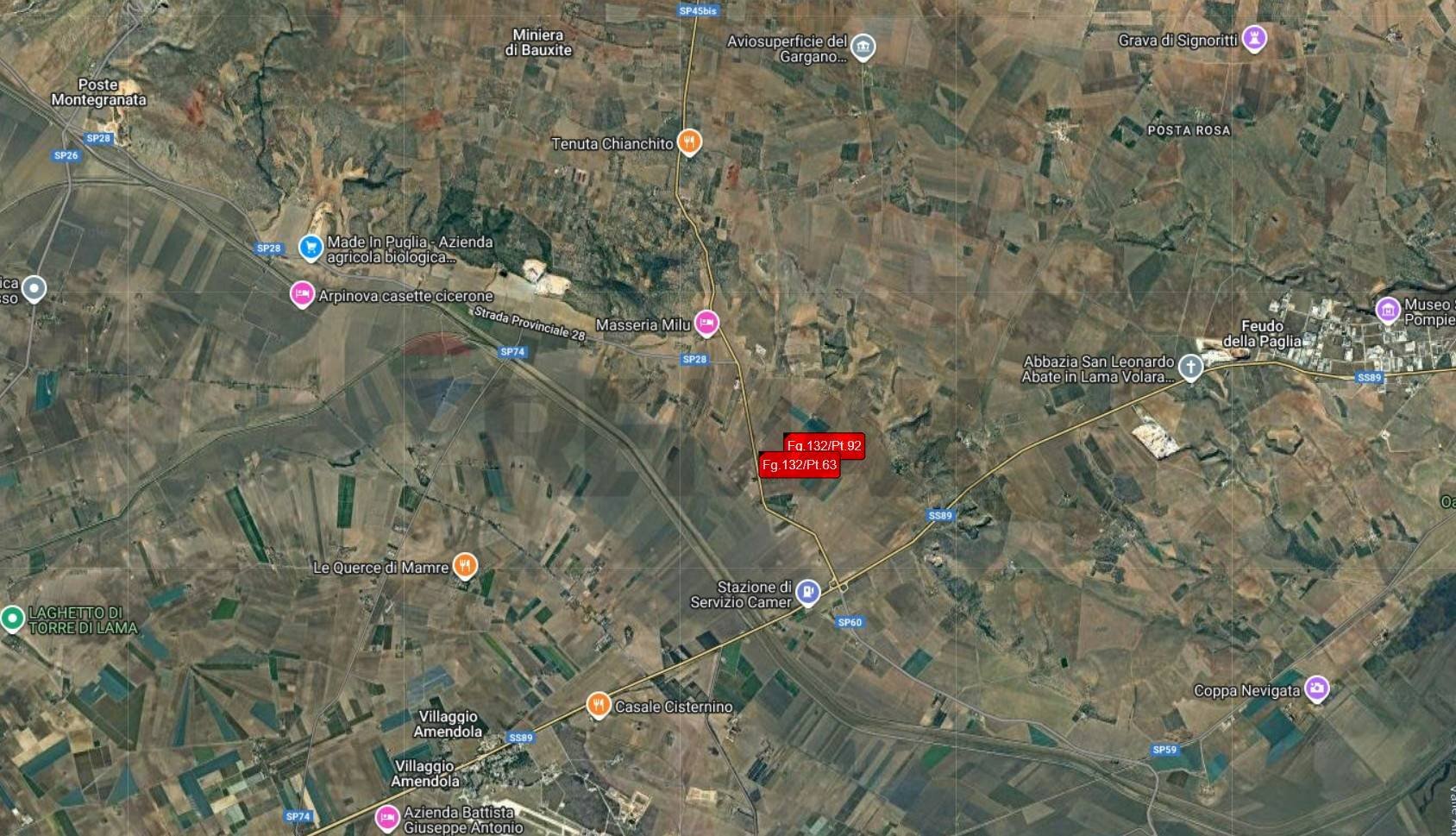 Posizione della mappa - Terreno agricolo Località Posta Tuoro - HPQW+HX5, San Giovanni Rotondo - foto 3