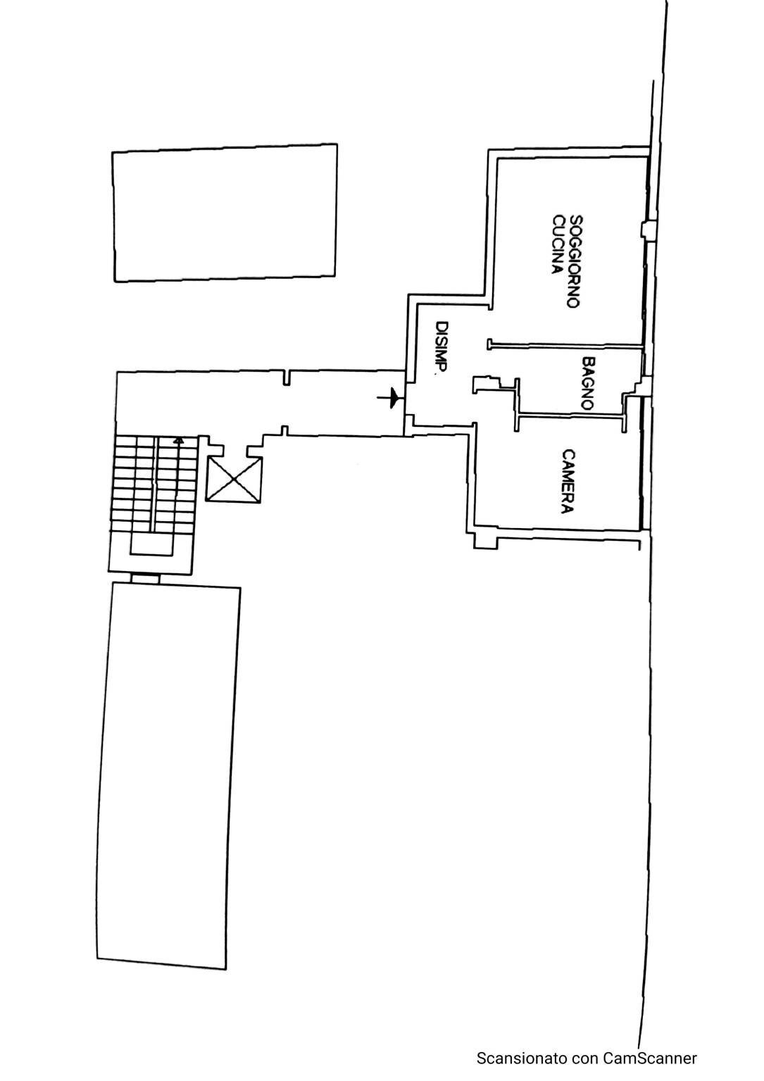 Bilocale via Saragozza, 46, Bologna (zona Costa Saragozza) - planimetria 1