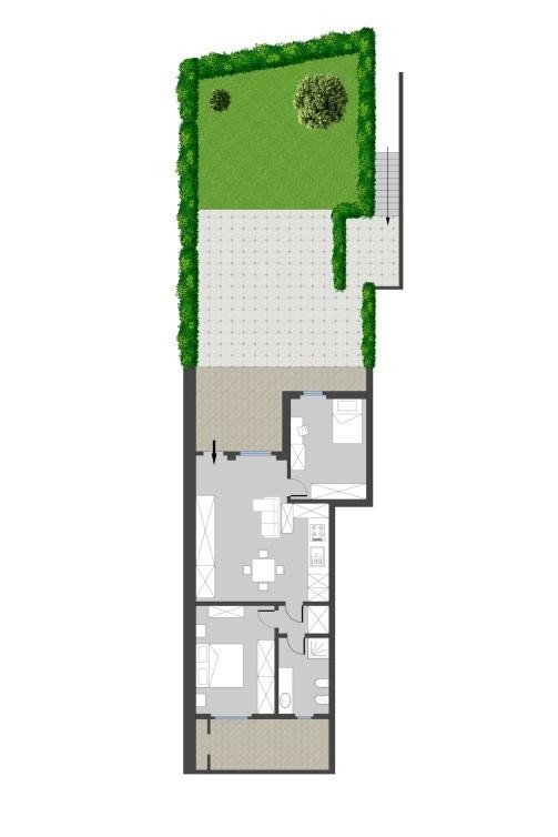 Trilocale via Marengo, 3, San Mauro Torinese - planimetria 1