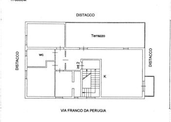 Planimetria - Trilocale via Franco da Perugia, Roma - foto 18